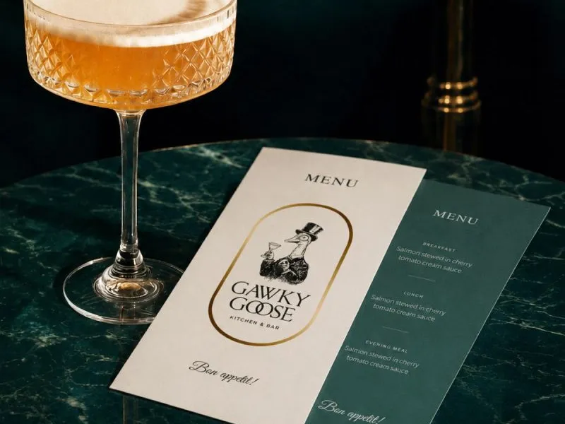 Gawky Goose: A Premium F&B Identity
