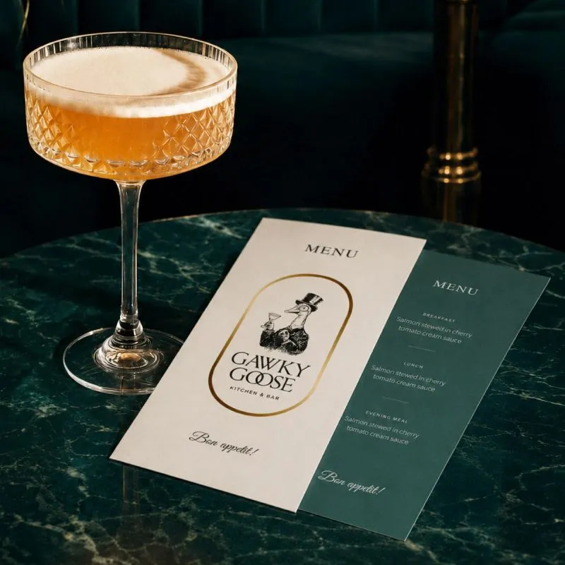 Gawky Goose: A Premium F&B Identity
