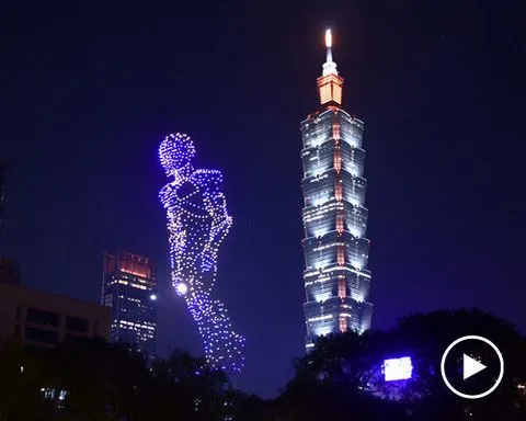 thousands of drones reimagine taipei’s skyline as an urban exhibition canvas
