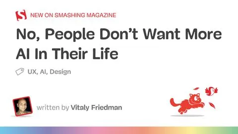 No, People Don’t Want More AI In Their Life