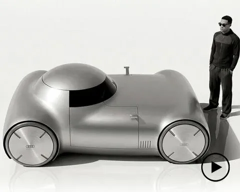 audi ZERØ: one sphere and four tubes redefine the electric car through radical geometry