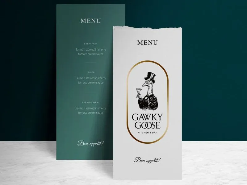 Gawky Goose: A Premium F&B Identity