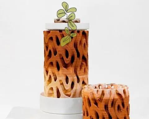 ceramic wall inspired by termite mounds cools interiors without air conditioning