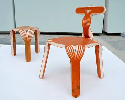 hand-bent after 3D printing, oberdoerfer & krebs’ seating rethinks digital fabrication