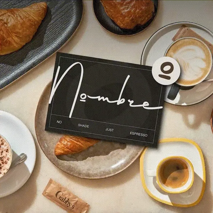 Nombre - Crafting a Thoughtful Cafe Brand, application 4